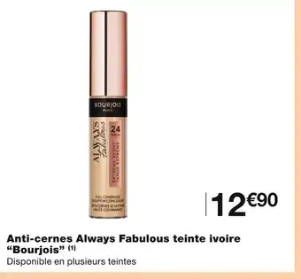 Monoprix Bourjois Anti-cernes Always Fabulous teinte ivoire offre