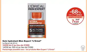 Monoprix L’Oréal Soin hydratant Men Expert offre