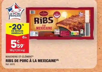 ALDI RIBS DE PORC À LA MEXICAINE(A) offre