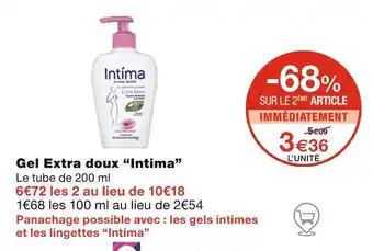 Monoprix Intima Gel Extra doux offre