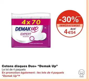 Monoprix Demak Up Cotons disques Duo+ offre