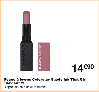 Monoprix Revlon Rouge à lèvres Colorstay Suede Ink That Girl (1) offre