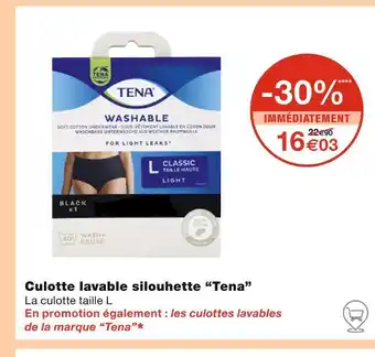 Monoprix Tena Culotte lavable silouhette offre