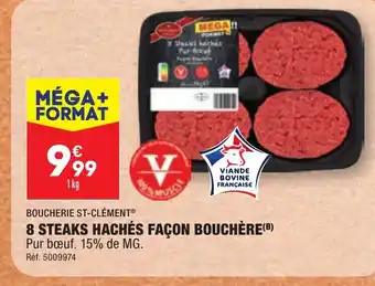 ALDI 8 STEAKS HACHÉS FAÇON BOUCHÈRE (B) offre