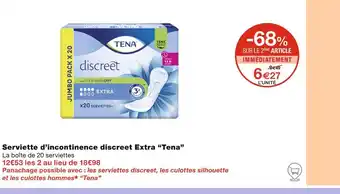 Monoprix Tena Serviette d’incontinence discreet Extra offre