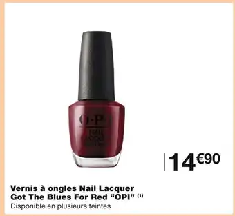 Monoprix OPI Vernis à ongles Nail Lacquer Got The Blues For Red (1) offre