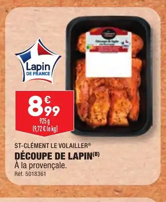 ALDI DÉCOUPE DE LAPIN(B) offre