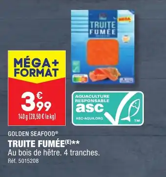 ALDI TRUITE FUMEE offre