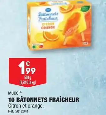 ALDI 10 BÂTONNETS FRAÎCHEUR offre