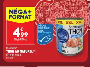 ALDI THON AU NATUREL offre