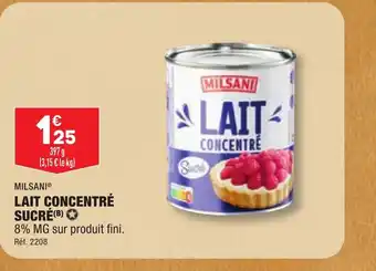 ALDI LAIT CONCENTRÉ SUCRÉ offre