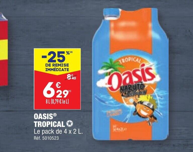 Promo OASIS TROPICAL chez ALDI