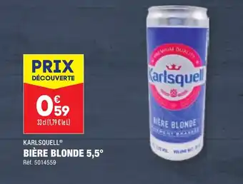 ALDI BIÈRE BLONDE 5,5° offre