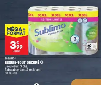 ALDI ESSUIE-TOUT DÉCORÉ offre