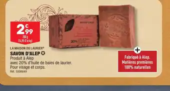 ALDI SAVON D'ALEP offre