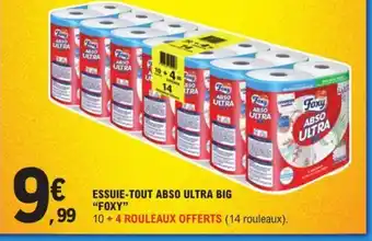 E.Leclerc ESSUIE-TOUT ABSO ULTRA BIG "FOXY" offre