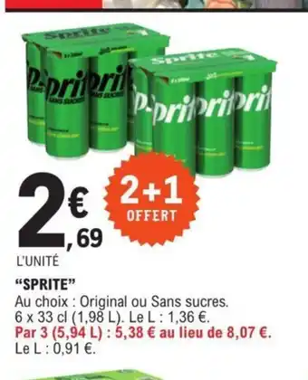 E.Leclerc SPRITE offre