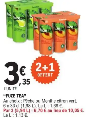 E.Leclerc Fuze tea offre