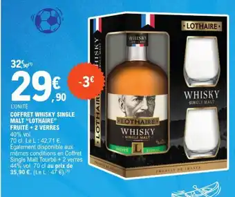 COFFRET WHISKY SINGLE MALT LOTHAIRE