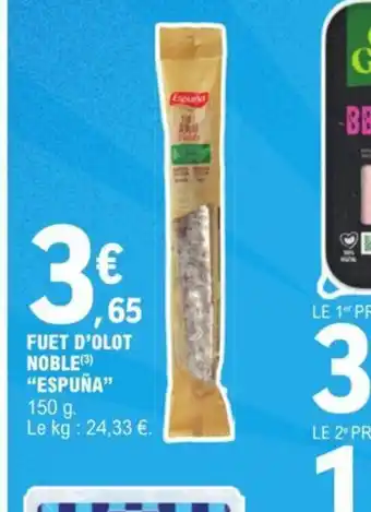 E.Leclerc FUET D'OLOT NOBLE ESPUÑA offre