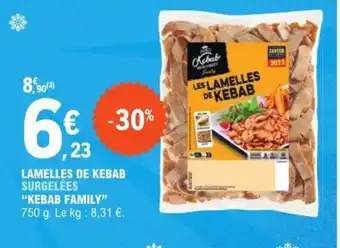 E.Leclerc LAMELLES DE KEBAB SURGELÉES offre