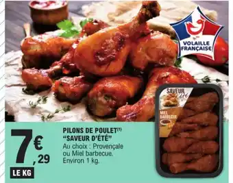 E.Leclerc PILONS DE POULET SAVEUR D'ÉTÉ offre