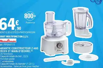 E.Leclerc GARANTIE CONSTRUCTEUR 2 ANS PIÈCES ET MAIN-D'ŒUVRE.(2) offre