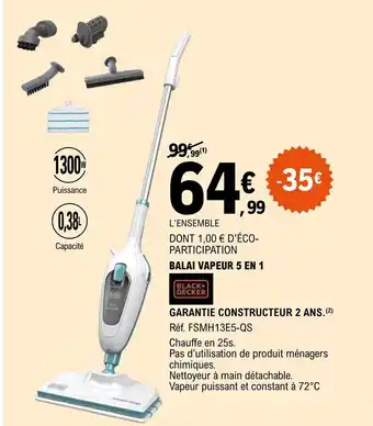 E.Leclerc GARANTIE CONSTRUCTEUR 2 ANS. (2) offre