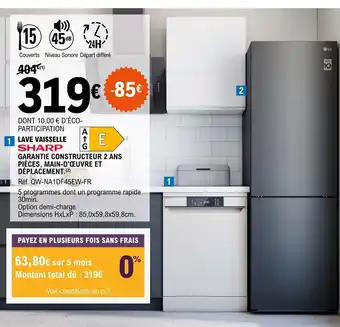 E.Leclerc GARANTIE CONSTRUCTEUR 2 ANS offre