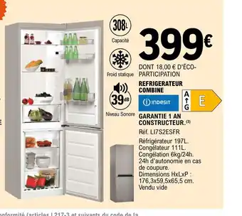 E.Leclerc REFRIGERATEUR COMBINE offre