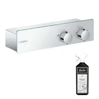 Mitigeur douche thermostatique HANSGROHE ShowerTablet 350 chromé + nettoyant Briochin