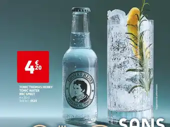 Auchan THOMAS HENRY TONIC TONIC WATER BBC SPIRIT offre