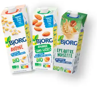 Carrefour BJORG SUR TOUTES LES BOISSONS VÉGÉTALES offre