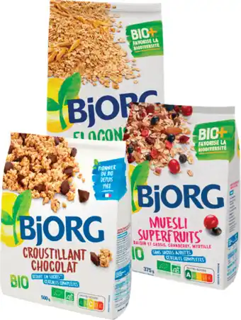 Carrefour BJORG SUR TOUTES LES CÉRÉALES offre
