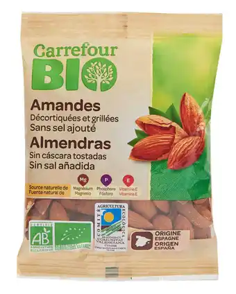 Carrefour CARREFOUR BIO Amandes Décortiquées offre