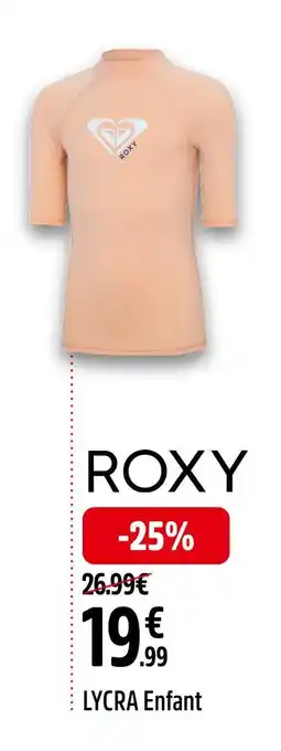 Intersport ROXY LYCRA Enfant offre