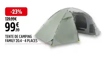 Mc KINLEY TENTE DE CAMPING FAMILY 20.4 - 4 PLACES