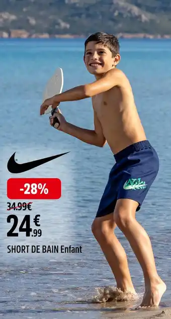 Intersport NIKE SHORT DE BAIN Enfant offre