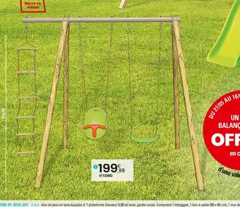 JouéClub CAP Nature PORTIQUE BOIS-MÉTAL PIJI offre