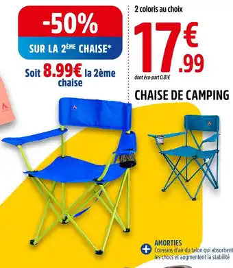 Intersport CHAISE DE CAMPING offre
