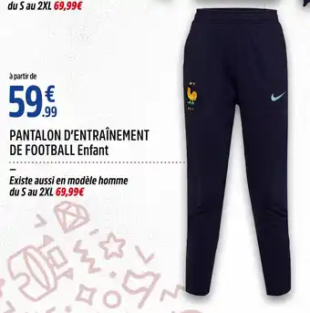 Intersport NIKE PANTALON D’ENTRAÎNEMENT DE FOOTBALL Enfant offre