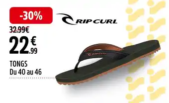 Intersport RIP CURL TONGS offre