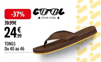 Intersport shoe corp TONGS Du 40 au 46 offre