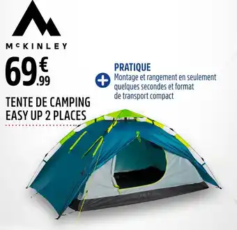 Intersport Mc KINLEY TENTE DE CAMPING EASY UP 2 PLACES offre