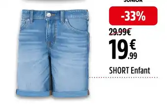 Intersport JACK & JONES SHORT Enfant offre