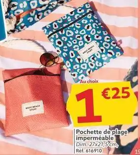 Gifi Pochette de plage imperméable offre