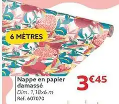Gifi Nappe en papier damasse offre