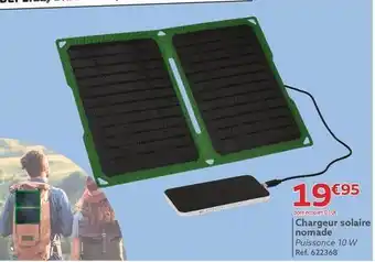 Gifi Chargeur solaire nomade offre