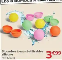Gifi Bombes à eau réutilisables silicone offre