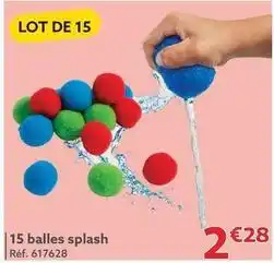 Gifi 15 balles splash offre